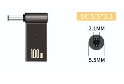 Перехідник адаптер USB Type-C - 5.5*2.1 mm PD тригер 100W