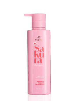 Шампунь Bogenia Sakura BG434 №001 з екстрактом сакури та гіалуроновою кислотою для зволоження відновлення і бл