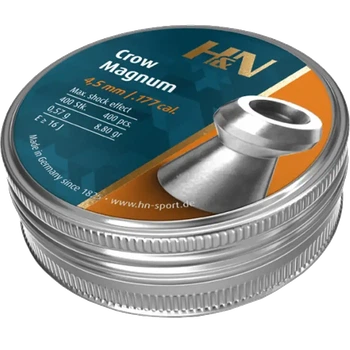 Пули пневматические 0,57 г 4,5 мм HN Crow Magnum (400 шт)