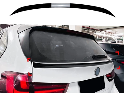 Спойлер под стекло (нижний) BMW X5 F15 2013-2018 ABS пластик цвет, черный глянец для BMW X5 F15 2014-2018 (9139)