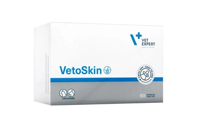 Витамины для здоровья шерсти и кожи у собак и кошек VetExpert VetoSkin , 60 табл