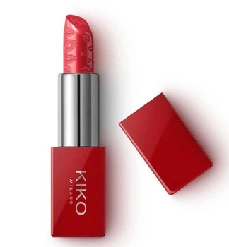 Сяюча помада для губ Kiko Milano Flirt Alert Heartstopper Shiny Lipstick 04 Heartbreaker Red, 3 г