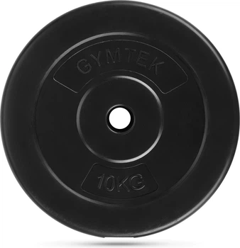 Диск Gymtek Logo G-66469 композитний 10 кг 31 мм Чорний (5907766664697)