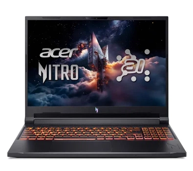 Ноутбук Ноутбук ігровий Acer Nitro V 16 AI ANV16-61 16" 180Гц Ryzen AI 7 350 16ГБ ОПЕРАТИВНА ПАМ'ЯТЬ 1ТБ Диск SSD RTX5070 DLSS4 Чорний Функції AI
