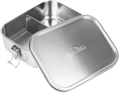 Контейнер для еды Tatonka Lunch Box II 800 герметичный из нержавеющей стали с перегородкой и клипсами