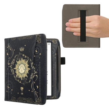 Обложка чехол с ремешком для руки kwmobile Bookstyle Handstrap для PocketBook 700 Era Tarot Card
