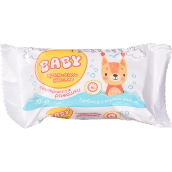 Крем-мило для дітей Baby з екстрактом ромашки 70 г