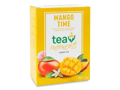 Чай фасований зелений Tea Moments 90г Mango Time