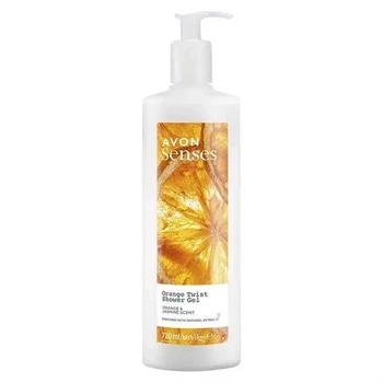 Гель для душу "Соковитий апельсин" Avon senses orange twist, 720 мл