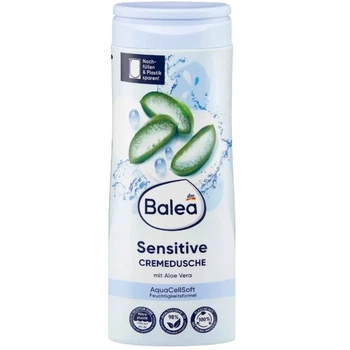 Кремовий гель для душу Balea Cremedusche Sensitive для чутливої шкіри із алое вера 300 мл