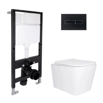 Готове рішення Qtap для ванної кімнати: підвісний унітаз Tern Ultra Quiet 525x345x360 + комплект інсталяції Standard (лінійна