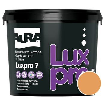 Фарба інтер'єрна Aura Luxpro 7 RAL 1034 (пастельний абрикосовий) шовковисто-матова 4,75 л