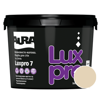 Краска интерьерная Aura Luxpro 7 RAL 1015 (светлая слоновая кость) шелковисто-матовая 2,85 л
