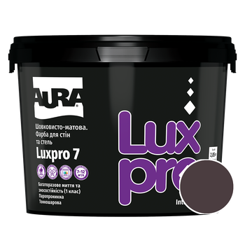 Фарба інтер'єрна Aura Luxpro 7 RAL 3007 (чорно-червоний) шовковисто-матова TR 2,25 л