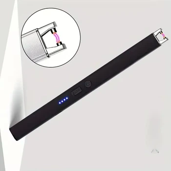USB електронна дугова запальничка безполум’яна вітрозахисна, електрична запальничка акумуляторна arc lighter USB, багаторазова