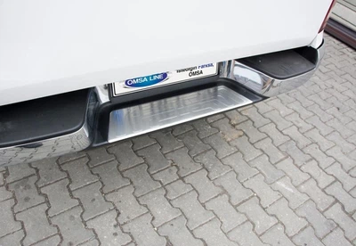 Накладки на задний бампер VW Amarok 2010- Защитные декоративные накладки на бампер авто АМ0036231