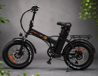 Електровелосипед X-BOOST 003 1200 Вт (2×600 Вт), 25Ah, 20" FAT, Полный привод AWD, Складной електрофетбайк