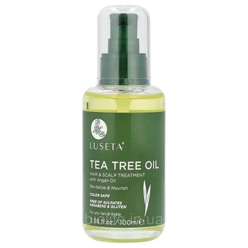 Luseta Beauty, масло чайного дерева, средство для волос и кожи головы с аргановым маслом, 100 мл.