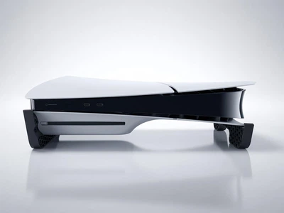 Горизонтальная подставка для PlayStation 5 Slim Disc Edition «Соты» Черная