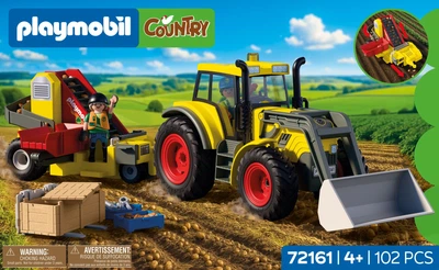 Ігровий набір Playmobil Country Великий трактор з картоплекопачем 102 елементи 72161 (4008789721617)