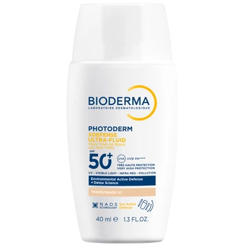 Солнцезащитный флюид для лица, оттенок 01, Bioderma Photoderm XDefense Ultra Fluid SPF 50+, 40 мл