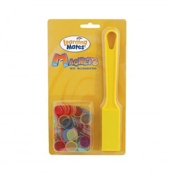 Набір Магнітний жезл і кольорові фішки 100 шт (колір випадковий) Popular Playthings 833