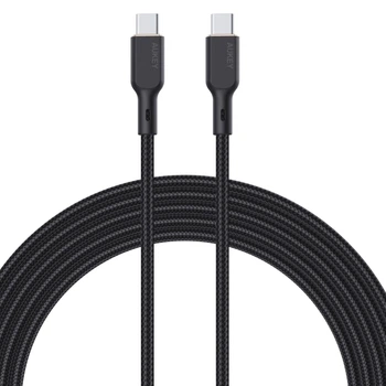 Кабель Aukey 100 W USB Type-C – USB Type-C 1.8 m Black (CB-KCC102)
