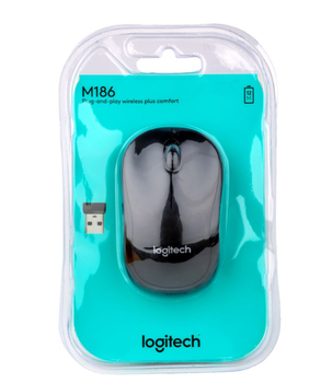Бездротова комп’ютерна миша Logitech M186 Black