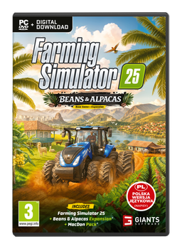 Гра PC Farming Simulator 25: Beans & Alpacas Edition (DVD + електронний ключ) (4064635101262)
