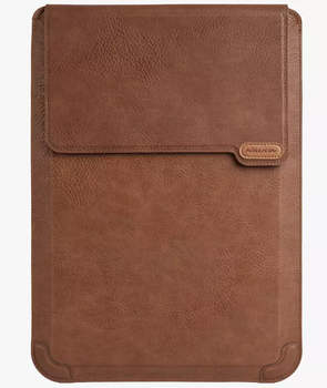 Чехол для ноутбука Nillkin Versatile 16.1" Brown | защитный кейс для ноутбука, водостойкий sleeve чехол с текстурой Water Ripple