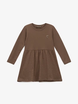 Сукня однотонна для дівчинки GENUA 14740 98 см Коричневий shop (2000999662577)