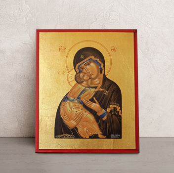 Писаная Владимирская икона Божией Матери (Вышгородская) 15×19 см