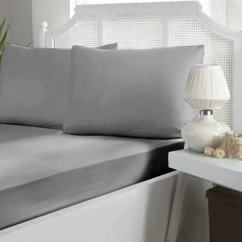 Простынь First Choice Grey 160*200 см с наволочками 50*70 см
