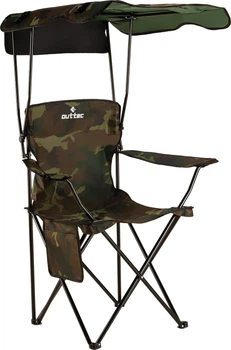 Крісло рибальське Outtec Sun XXL з козирком Камуфляж 198008 (5905884424629)
