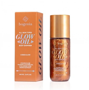 Олія-шимер для тіла Bogenia Glow Oil Body Shimmer Amber Glow 100 мл