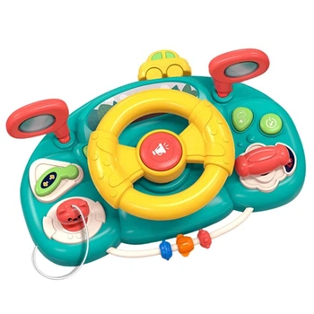 Игрушка на коляску WToys Руль музыкальный с креплением с украинским озвучиванием Зелёный
