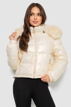 Куртка женская демисезонная короткая бежевый 244R23-9 AGER 44 (S)