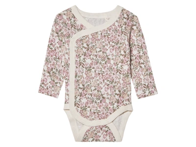 Боди с длинными рукавами для девочки Lupilu Ecoprint 479298 050-56 см (0-2 months) Комбинированный