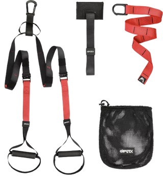 Комплект еспандерів Gymtek Pro 124181 Чорно-червоний (5907766663782)