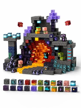 Магнітний конструктор у стилі Minecraft Magnetic BC-002210 100 блоків