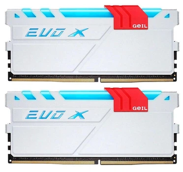 Модуль памяти Geil DDR4 16Gb (2x8) EVO X White 2133 MHz (GEXG416GB2133C15DC) Б/у,U1