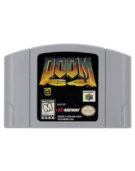 Игра Nintendo N64 Doom 64 USA Английская Версия Только Картридж Б/У