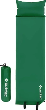 Килимок самонадувний Outtec Pillow 186 x 53 x 2,5 см з подушкою Зелений (5907766668374)