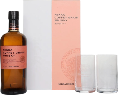 Віскі Nikka Coffey Grain 0.7 л 45% + 2 келихи в подарунковій коробці (2021244256778)