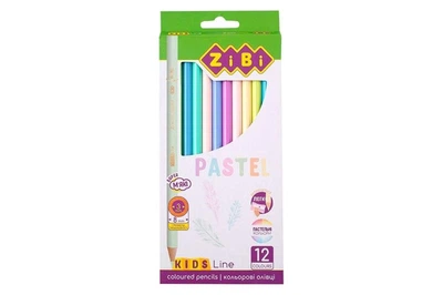 Карандаши ZIBI цветные PASTEL ZB-2470 12 цветов
