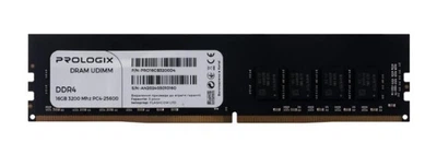 Оперативна пам'ять DDR4 16 Gb (3200 MHz) Prologix (PRO16GB3200D4B)_Bulk