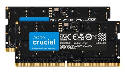 Память для ноутбука SO-DIMM DDR5 96 Gb (5600 MHz) (Kit 48 Gb x 2) Crucial (CT2K48G56C46S5)