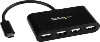 Hub USB Startech 4-portowy USB-A 2.0 Black (ST4200MINIC)