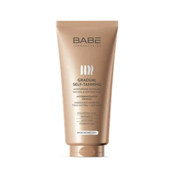 Babe Laboratories Автозасмага‑лосьйон з поступовим ефектом, пантенолом та алое вера, 250 мл (Бабе Лабораторіз)