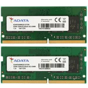 Комплект оперативной памяти для ноутбука ADATA 32GB (2x16GB) DDR4 3200MHz SO-DIMM (AD4S320016G22-BGN)